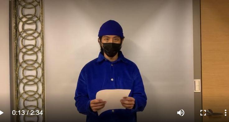 黃上瑋在10日於IG上po出向眾前女友道歉影片,並表示願意退賽以示負責。(翻攝自黃上瑋IG)