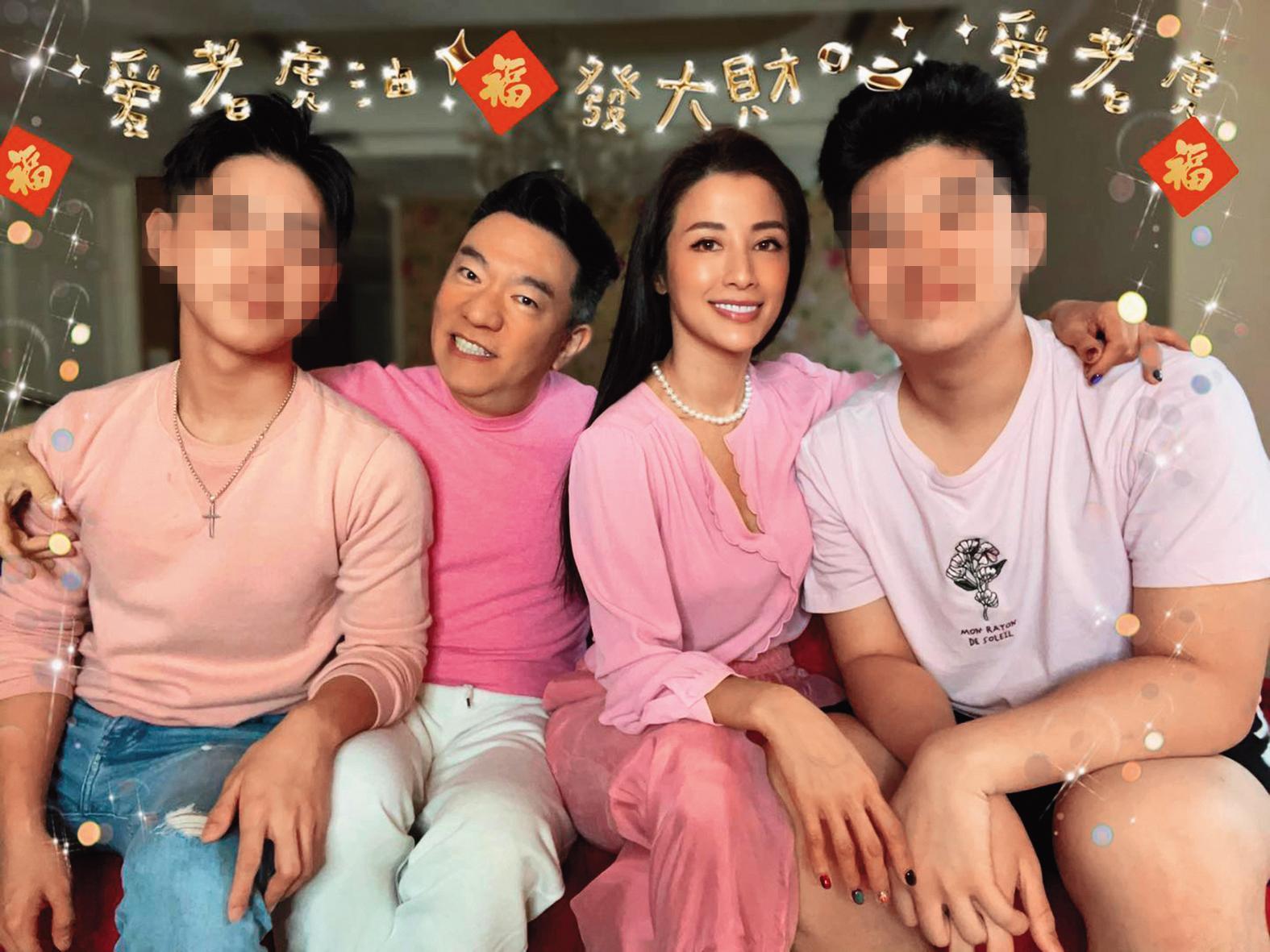 李蒨蓉前陣子跟老公李德立吵架,一度差點婚變,如今2個兒子也將赴美深造。(翻攝自李蒨蓉臉書)