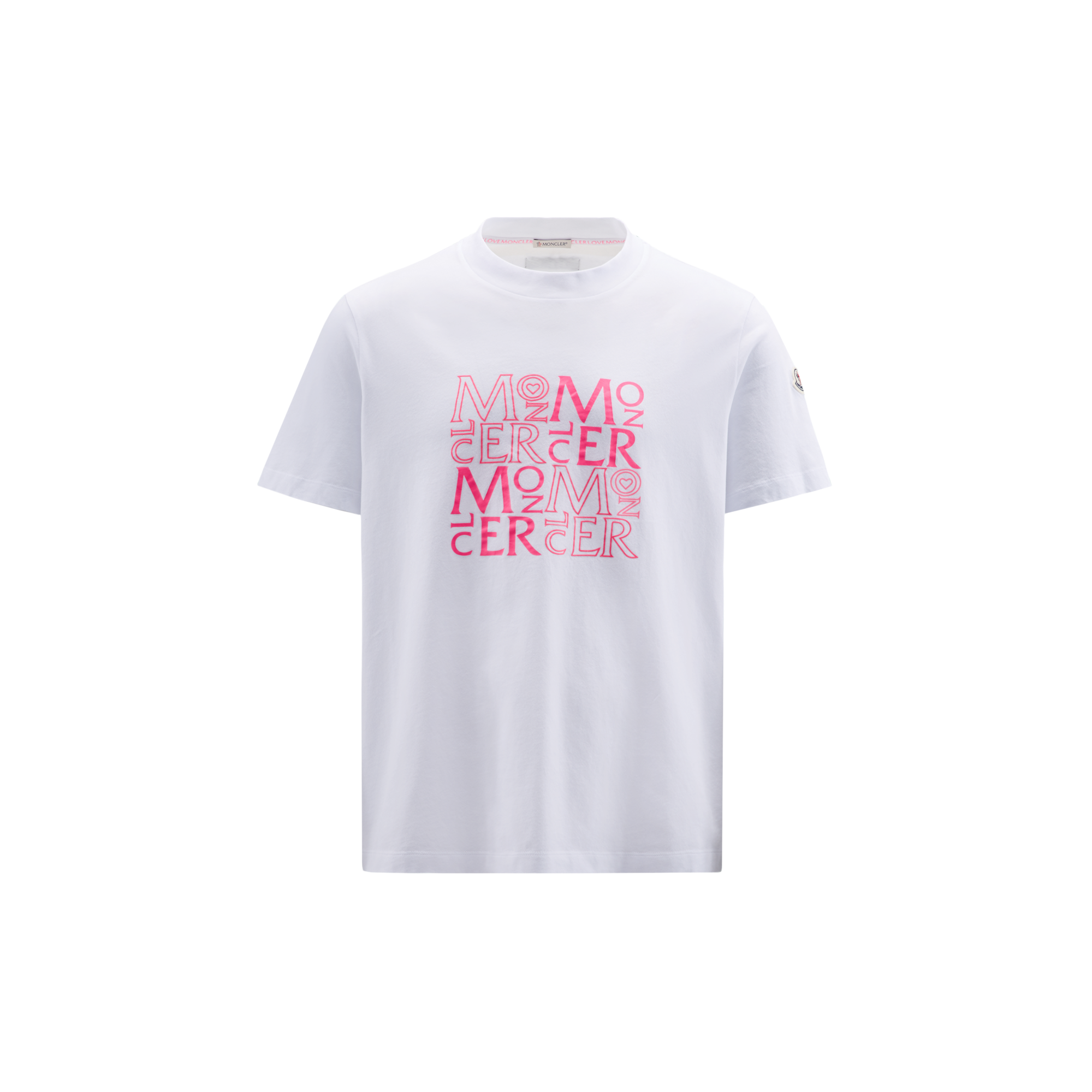 白粉色Logo T-shirt。NT$10,700(盟可睞提供)