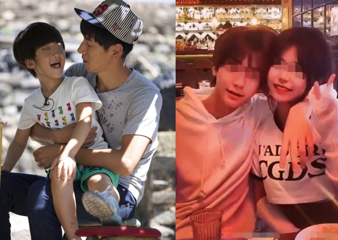 張亮與兒子天天在《爸爸去哪兒》超受關注，近日14歲天天爆出與女友的親密合照。（網路圖片）