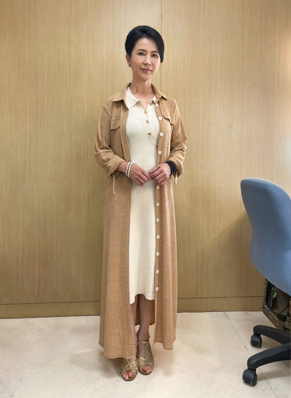 張倩加入《黃金歲月》，將上演後宮鬥，角色反差大喊話要觀眾期待。（民視提供）