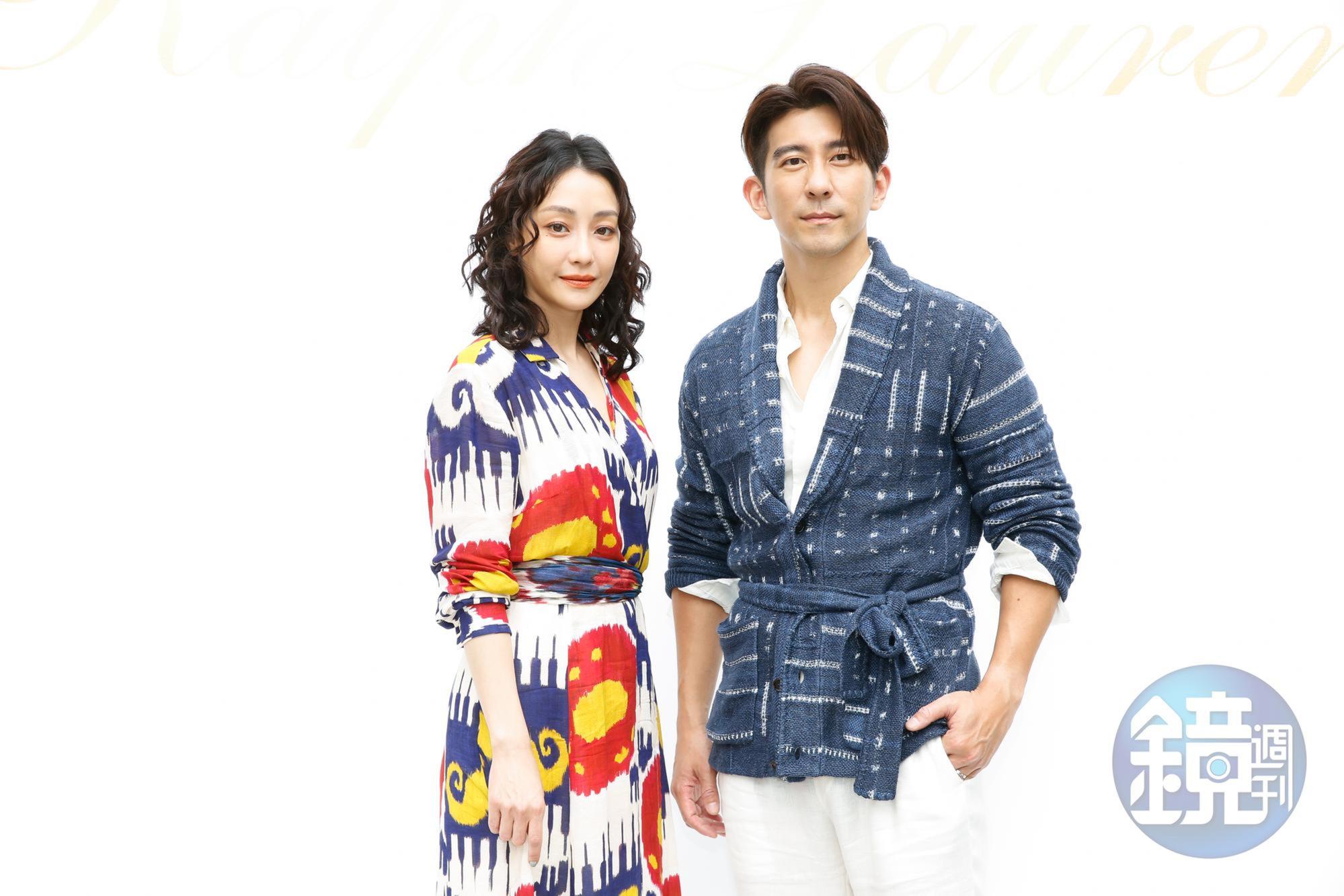 修杰楷(左)與謝欣穎(右)出席Ralph Lauren 2022年春夏新品鑑賞會。