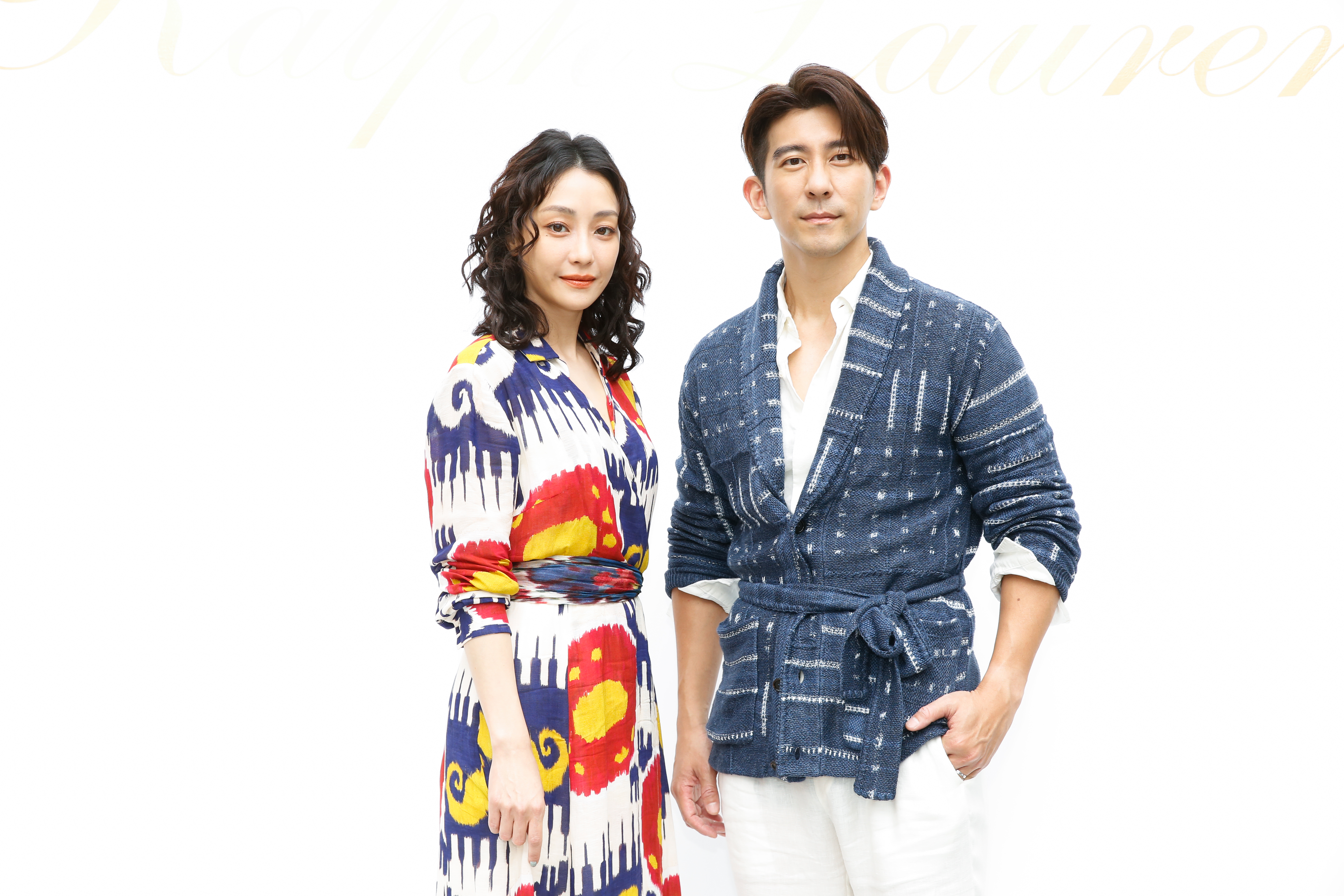 修杰楷（左）與謝欣穎（右）出席Ralph Lauren 2022年春夏新品鑑賞會。