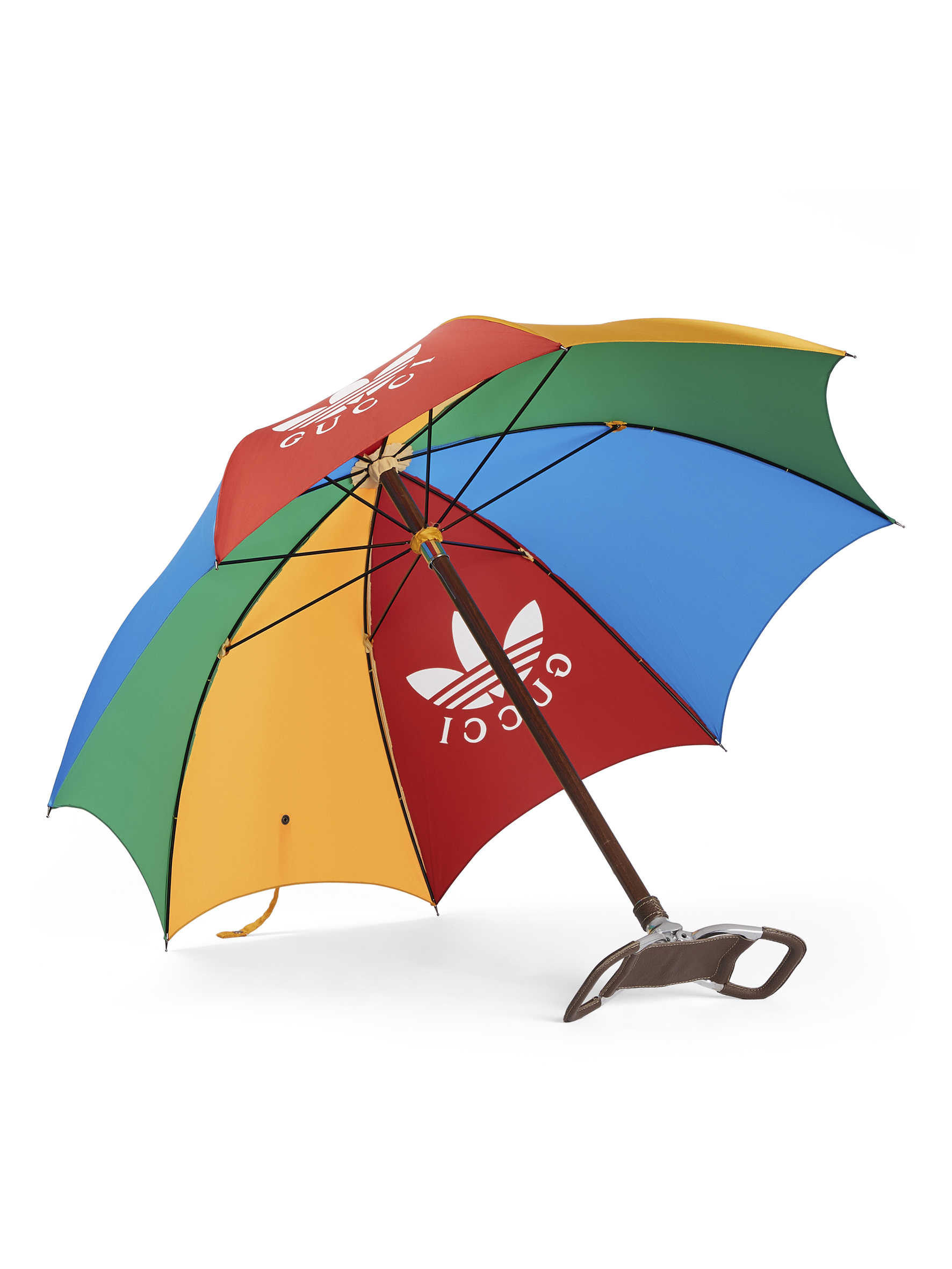 adidas x GUCCI多色雨傘。NT$59,200（古馳提供）