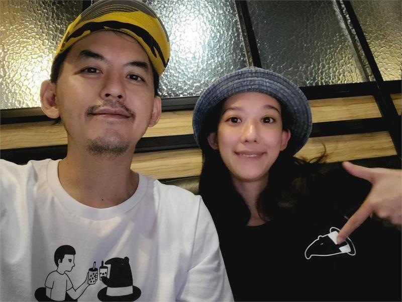 黃子佼跟孟耿如的女兒快要來了，黃子佼也把握兩人相處的每個片刻。（翻攝自孟耿如臉書）