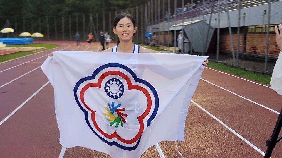 我國聽奧田徑項目傳捷報，許樂在女子100公尺跨欄上一舉摘金。（翻攝自「體育運動發展促進基金會（運促會）」臉書）