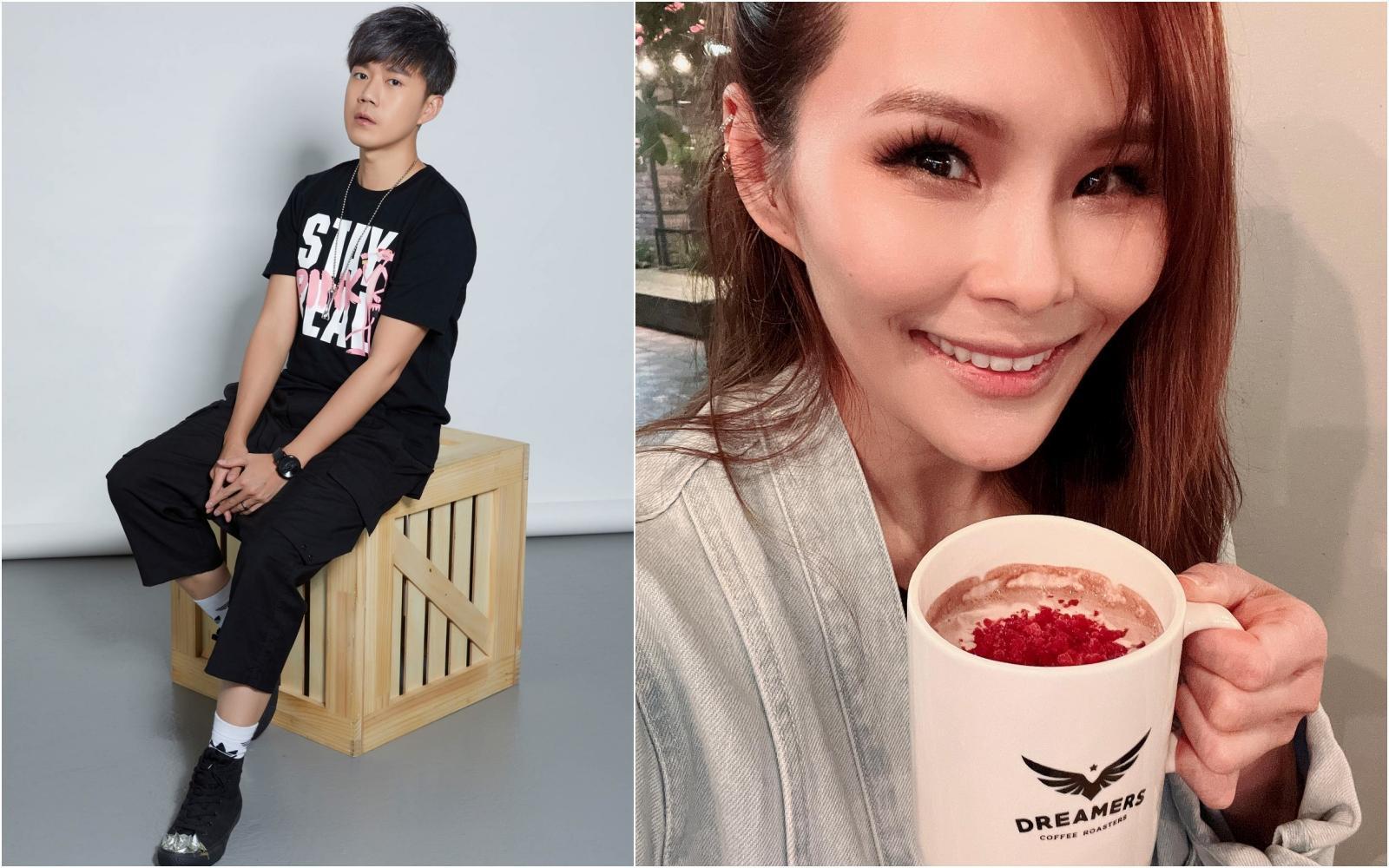 李岳主持直播節目邀來周蕙,她即將回家鄉高雄開演唱會,但卻受到疫情攪局。(17LIVE提供)