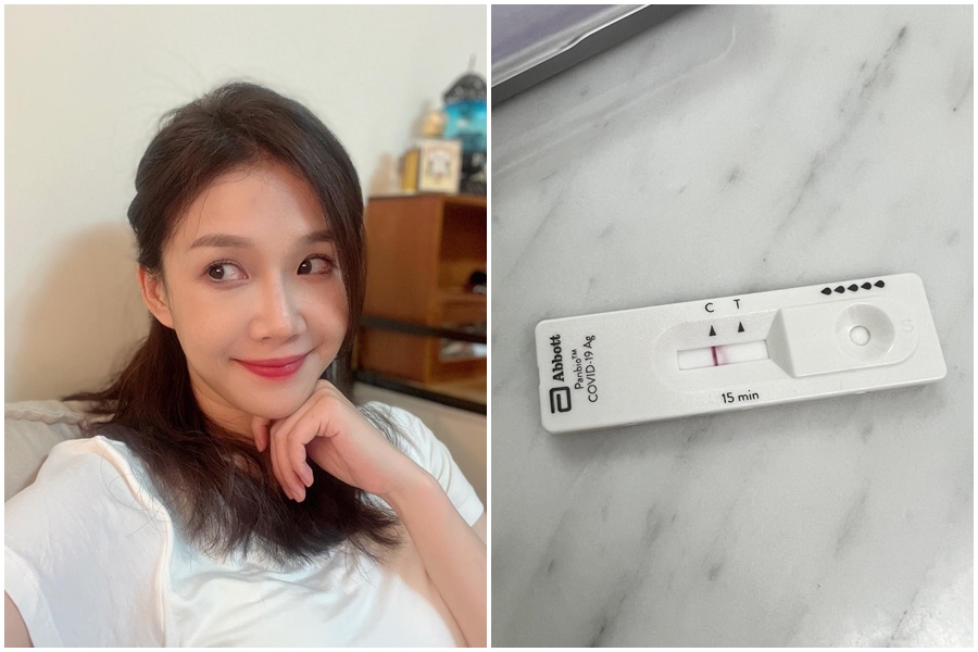 李佳豫今（11日）透過臉書公開確診新冠肺炎的過程。（翻攝自李佳豫=小豫兒臉書）