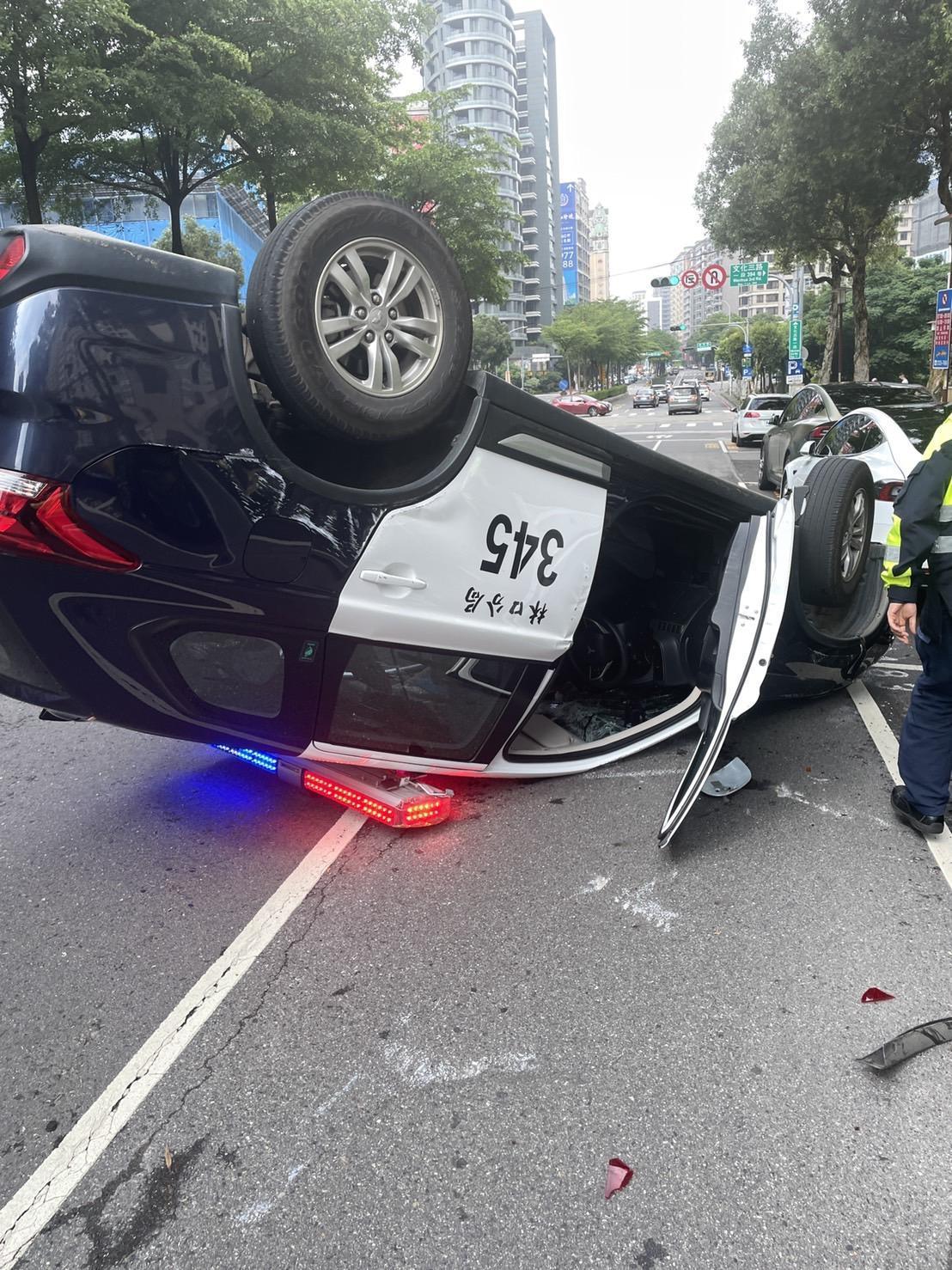 林口分局允諾賠償民車損失。(警方提供)