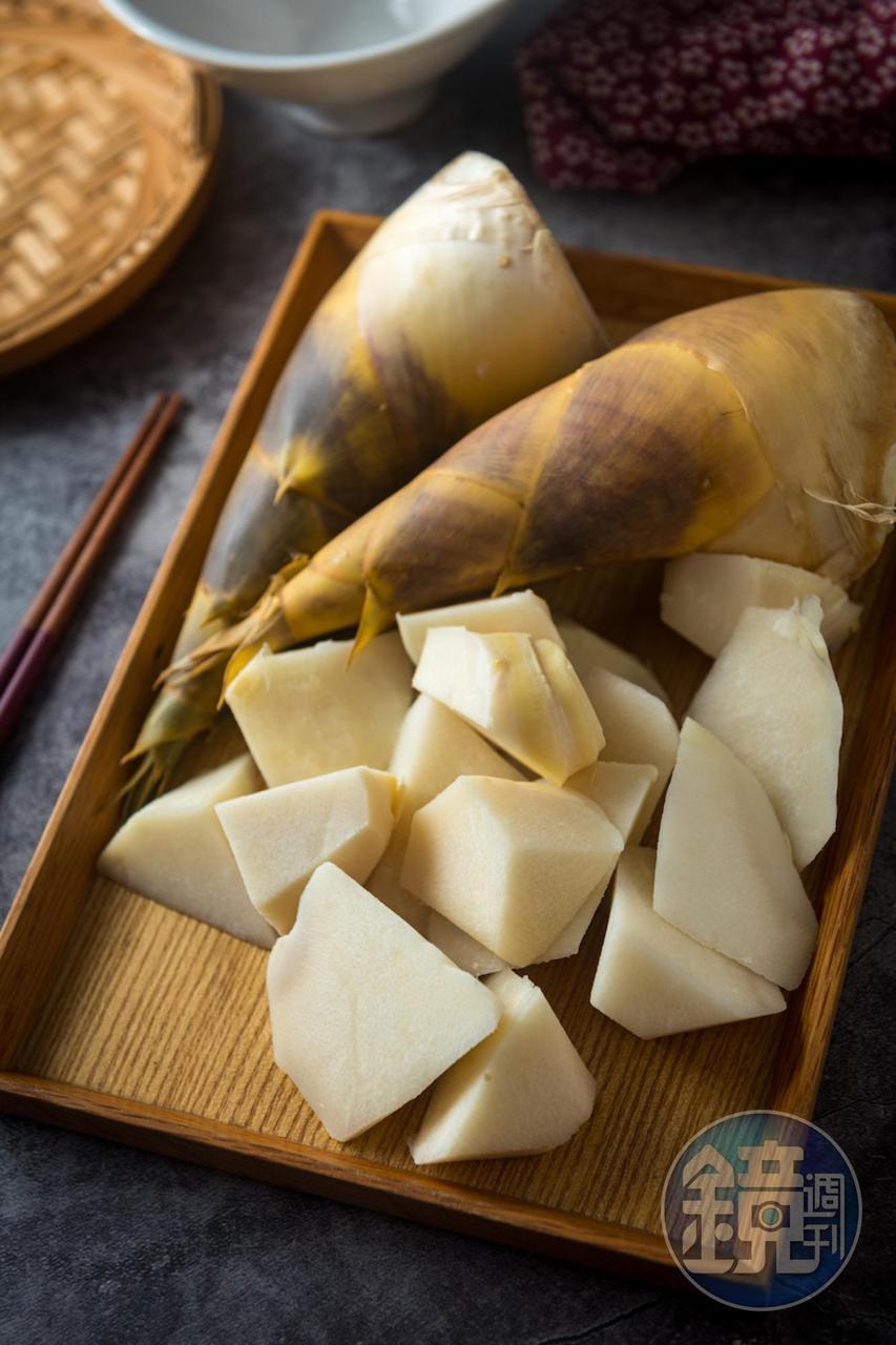 「綠竹筍」肉厚多汁，咀嚼後回甘。（華音山莊綠竹筍，價格請洽店家）