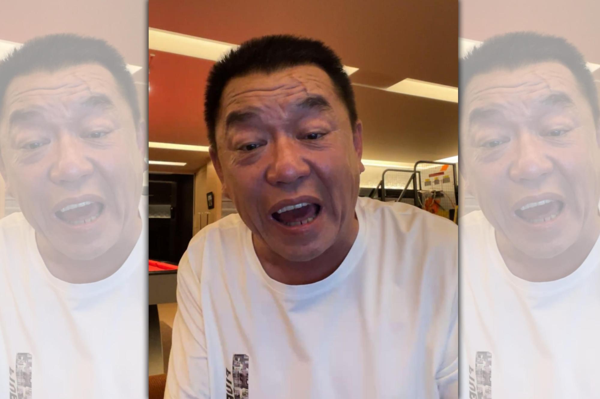 廖老大自爆遭中國官方通緝,讓他氣到開直播飆粗口。(翻攝廖老大臉書)