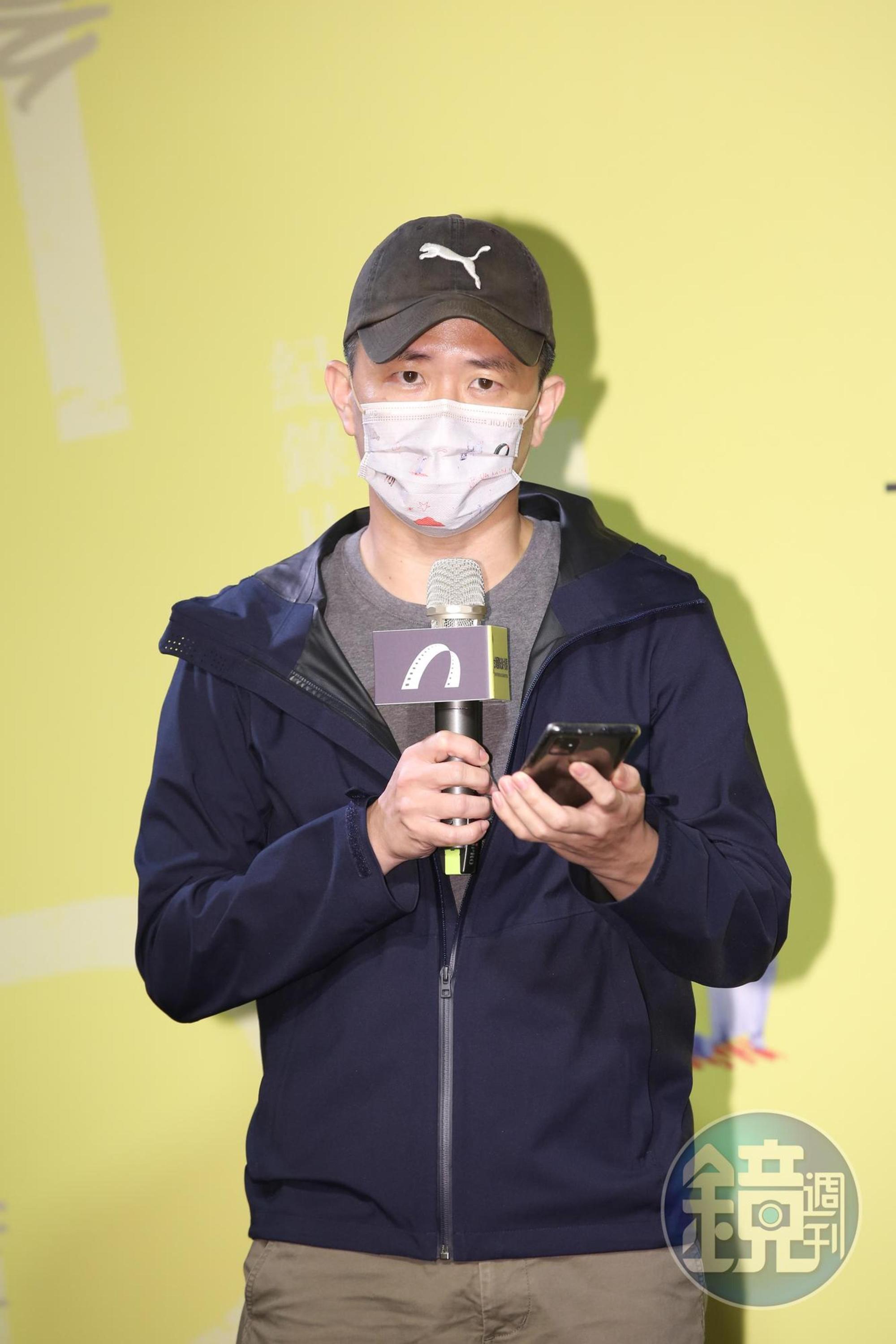 《野番茄》奪下台灣競賽首獎的導演廖克發。