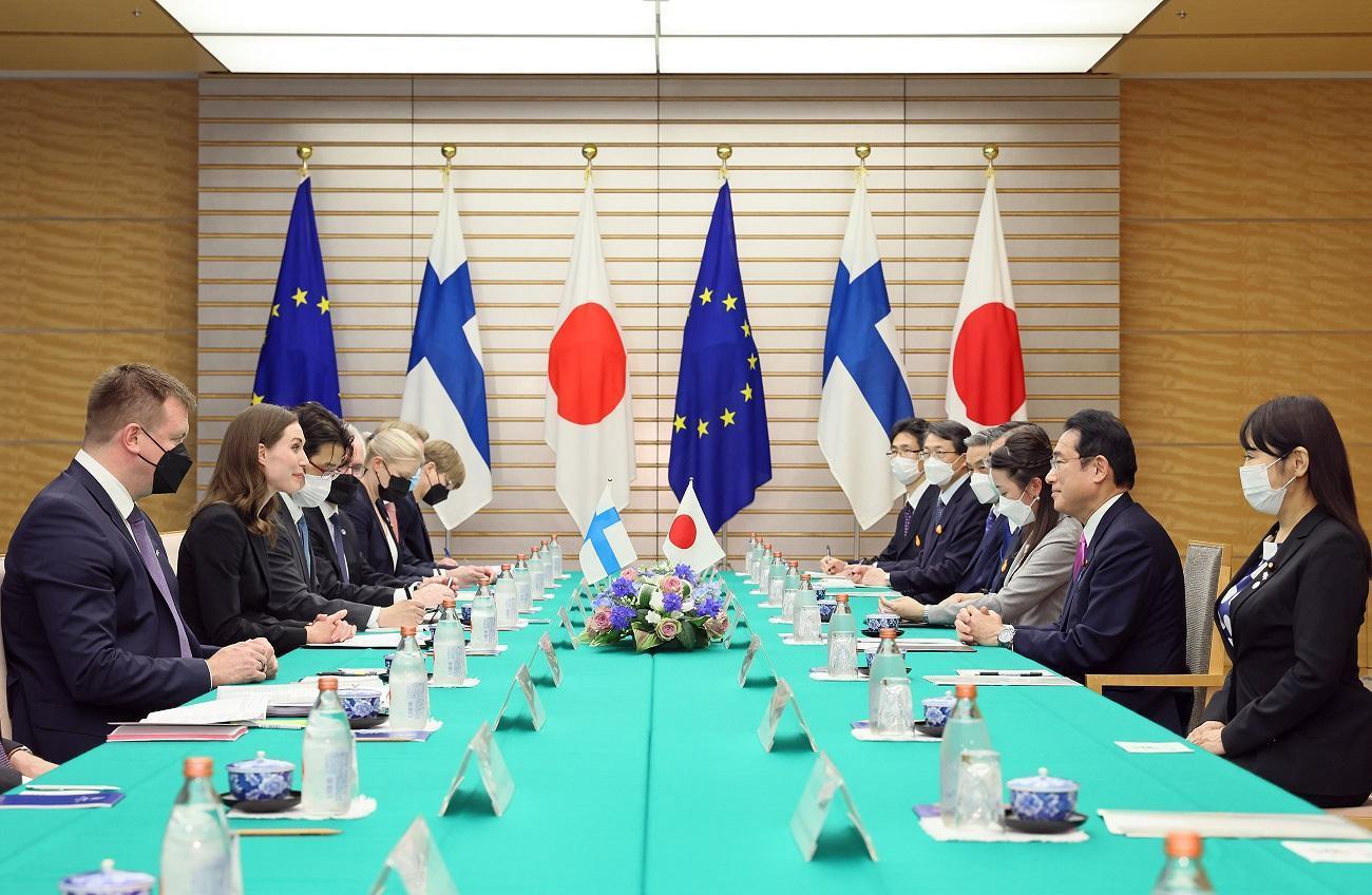 第28屆日本歐盟峰會昨在東京舉行,會後發表聯合聲明強調台灣海峽和平穩定的重要性。(翻攝自岸田文雄推特)