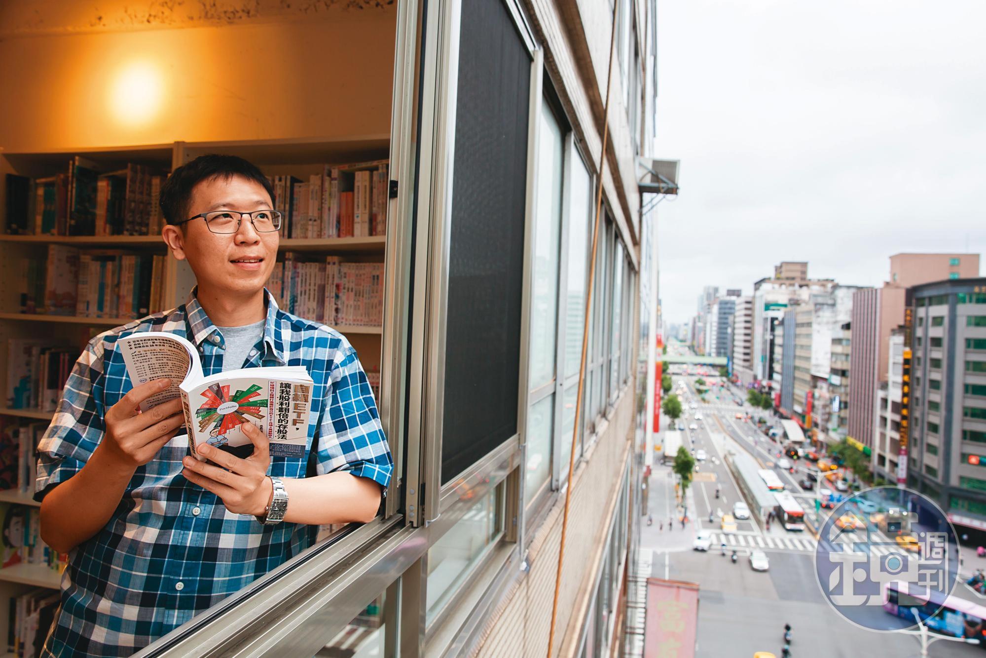 面對台股大跌，吳宜勳一派輕鬆，因為股市越動盪，他越有機會加碼攤平成本。