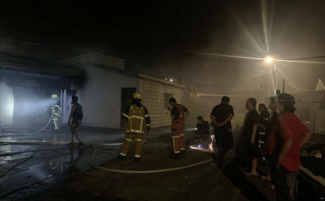 一名林姓男子酒後與妻子發生口角，前往妻子娘家縱火。（翻攝畫面）