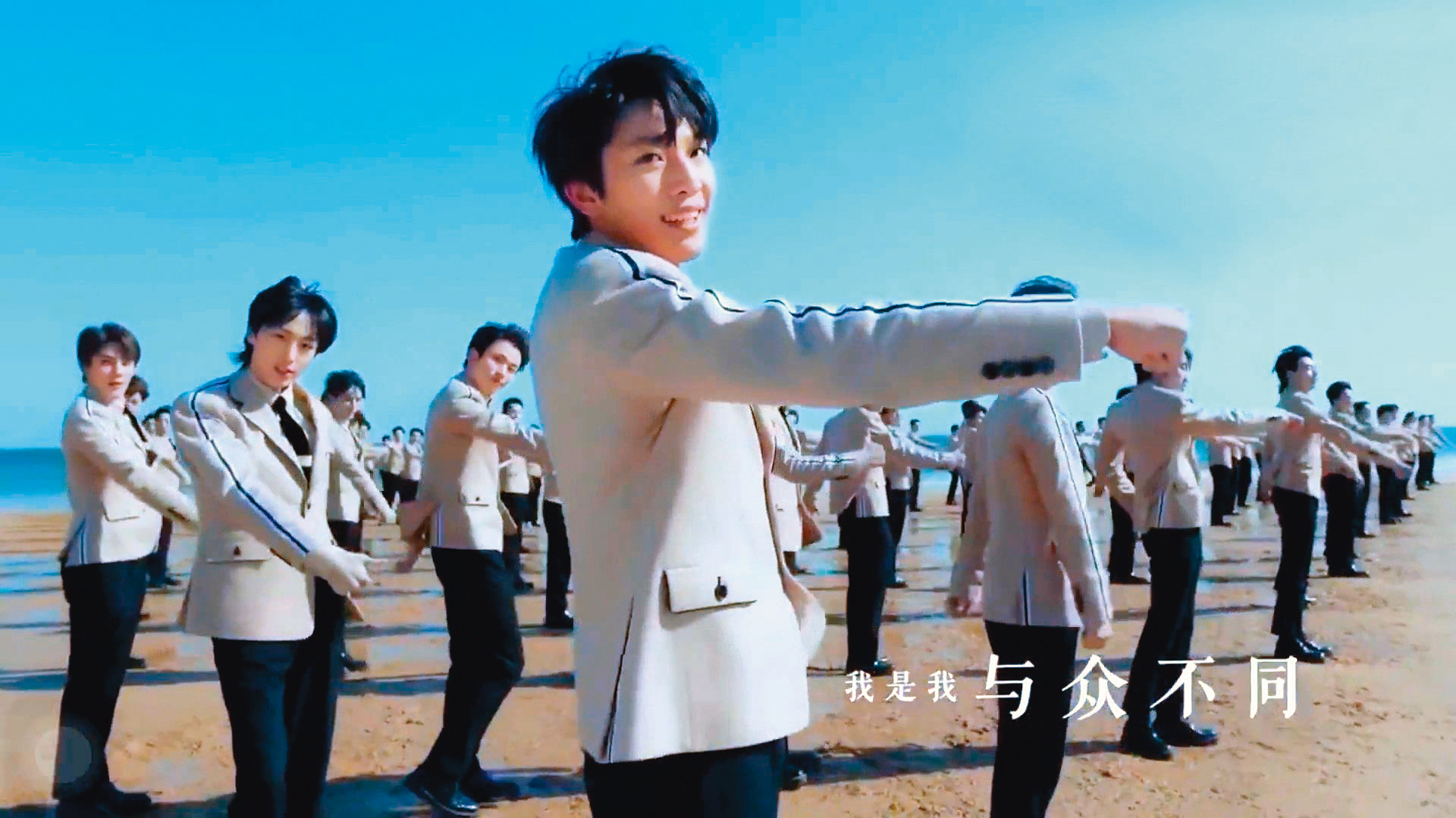 林煥鈞曾在《創造營2019》開場舞站C位,沒想到開播前因故退賽。(翻攝自騰訊創造營2019微博)
