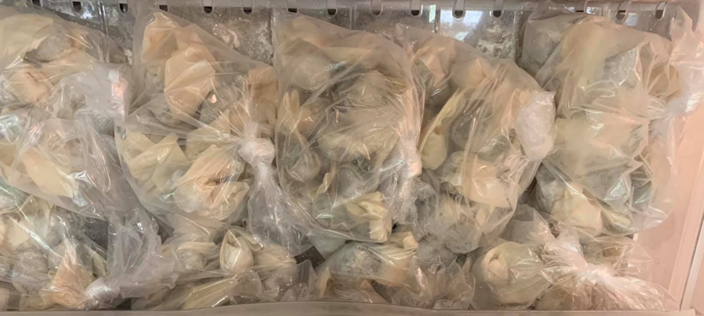 凍好後一袋15粒，分小袋冷凍。