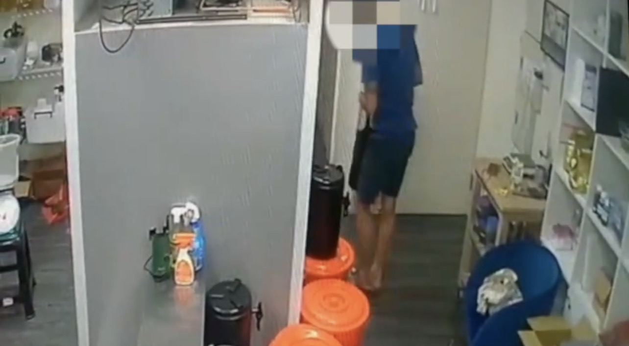 竊嫌行竊得手。(警方提供)