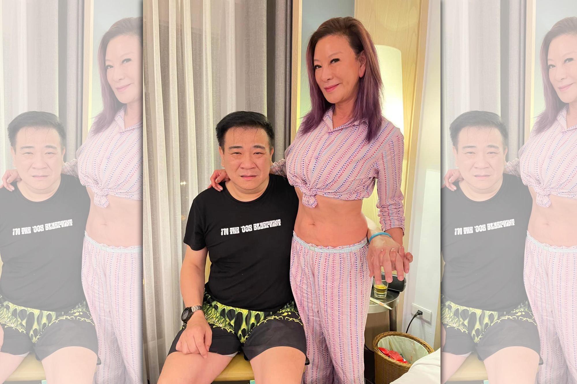 楊繡惠合體白雲直播,表示昨晚說再一起只是玩笑話。(翻攝楊繡惠臉書)