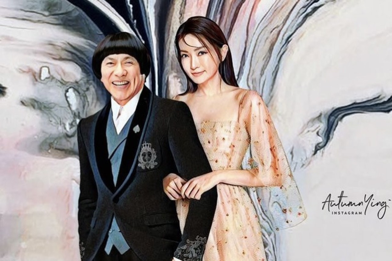 謝金燕則是在IG上分享一位馬來西亞畫家，為她與豬哥亮創作的畫。（翻攝自謝金燕IG)