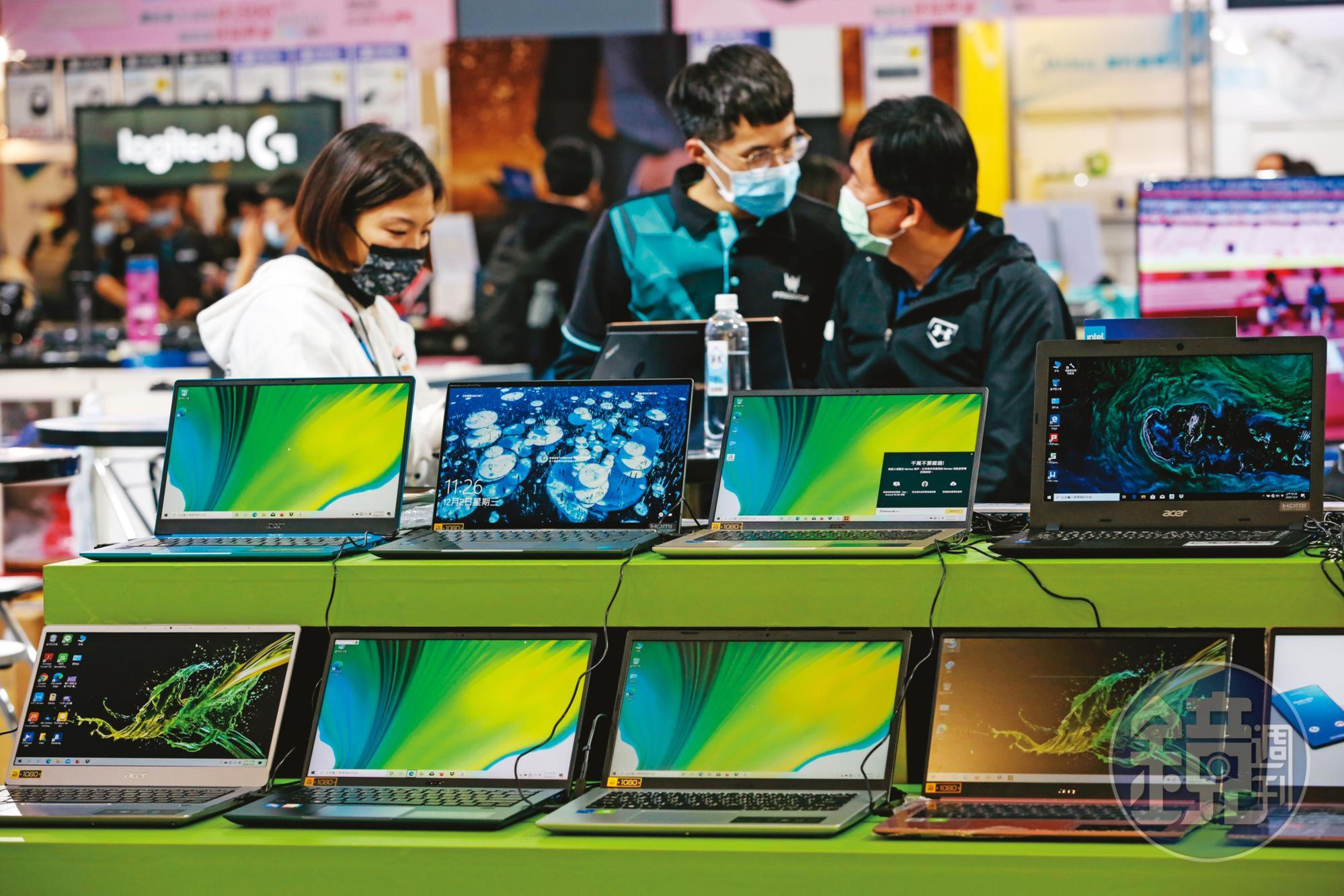 仁寶是全球筆電代工大廠，長年與廣達相互爭奪一哥寶座。