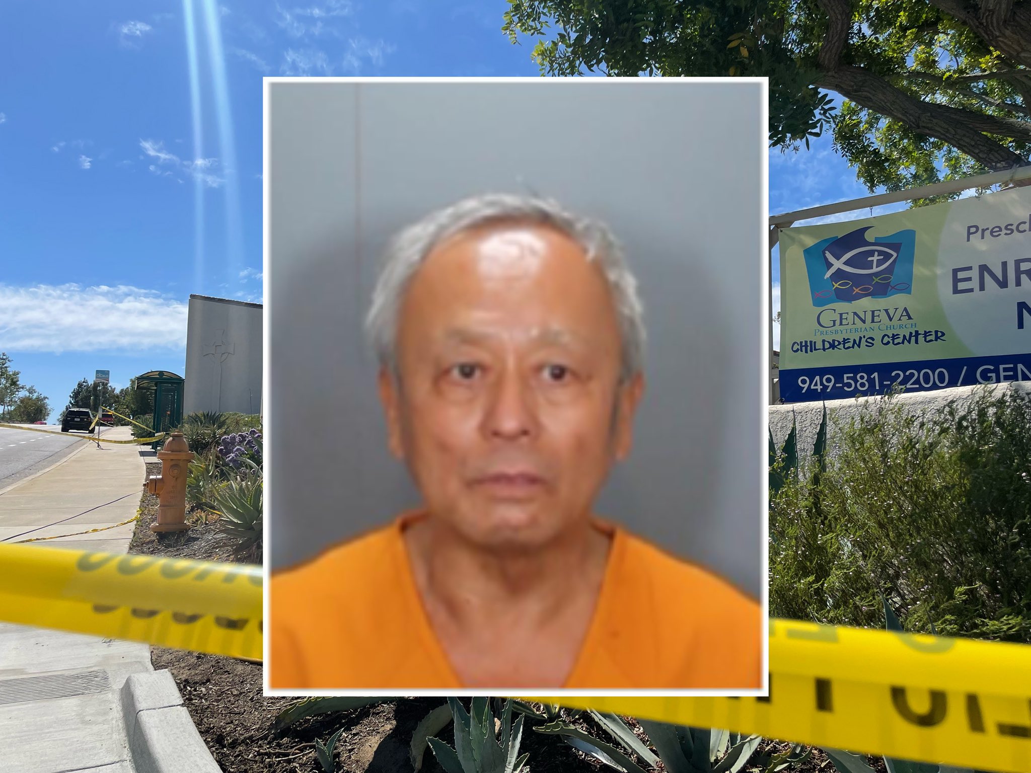 周文偉在加州教會展開無差別攻擊，釀台灣移民1死5傷。（翻攝自推特@traviscrice）