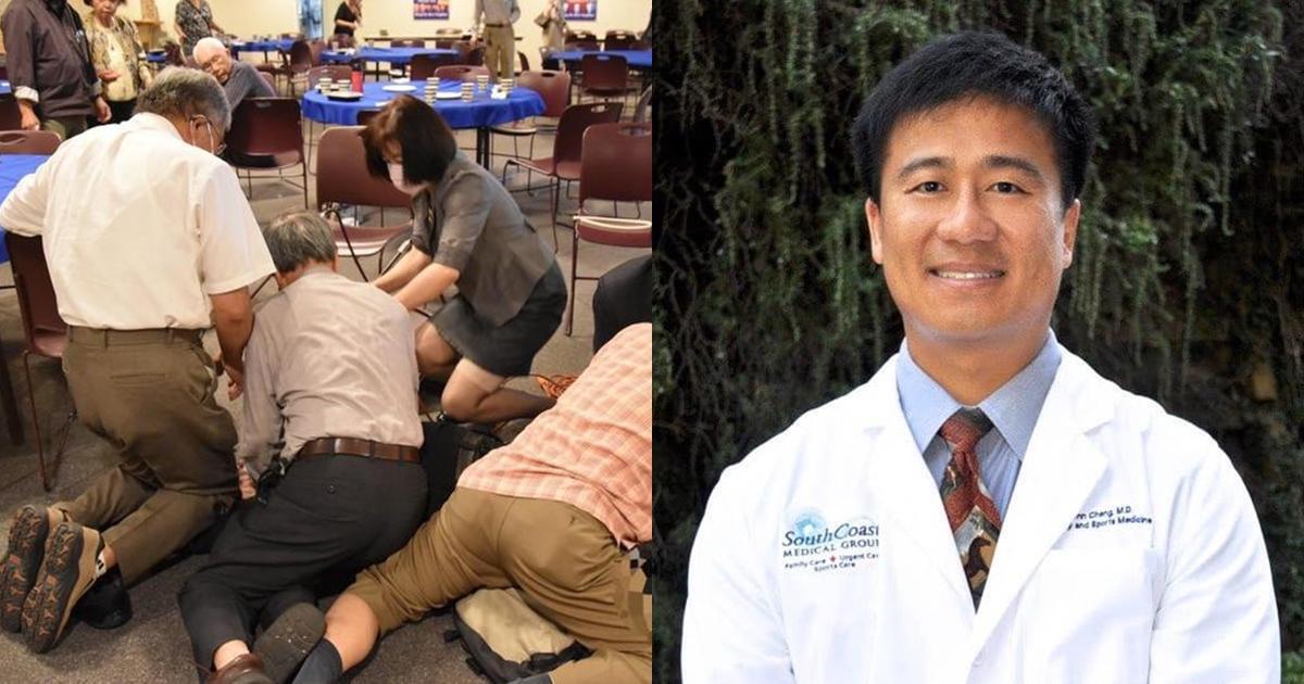 台裔醫師鄭達志挺身試圖阻止凶嫌，卻身中數槍身亡。（翻攝自推特、陳柏惟臉書）