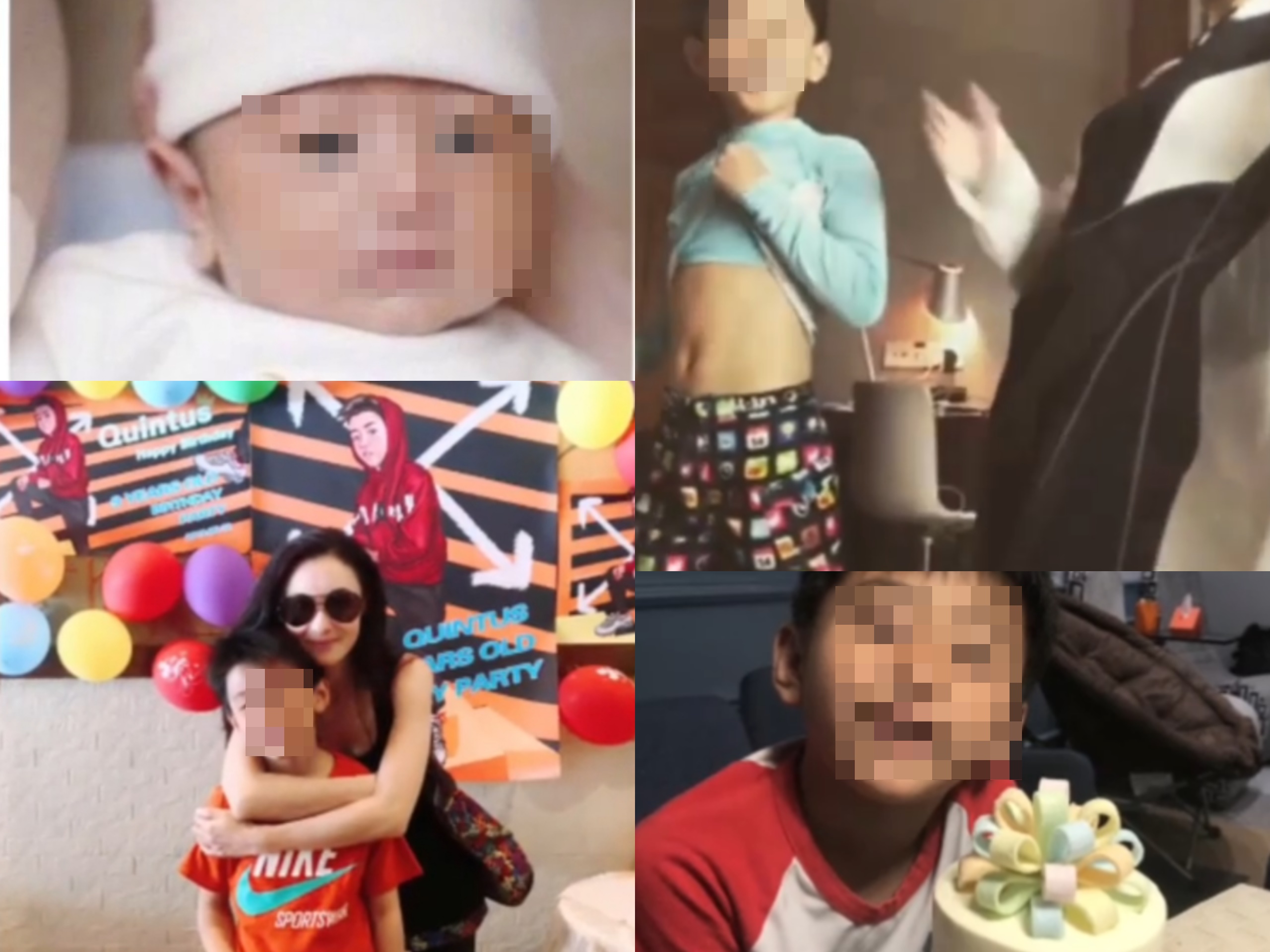 比起來Quintus比哥哥性格開朗,張栢芝稱他是「媽媽的小暖男」。(張栢芝IG)