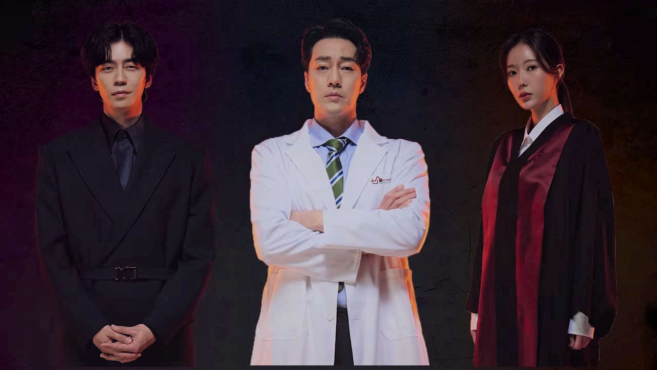 蘇志燮(中)主演的《醫法刑事》集結林秀香(右)、申成祿等實力派演員。(翻攝自MBC)