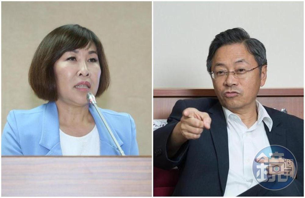 國民黨提名張善政（右圖）參選桃園市長，呂玉玲（左圖）直言不能接受。（本刊資料照）