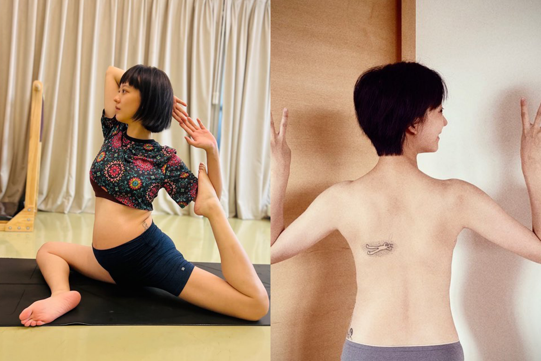 孟耿如雖然懷孕，不過因為身材依舊纖細，從背影看來很難發覺她是孕婦。（翻攝自孟耿如IG）