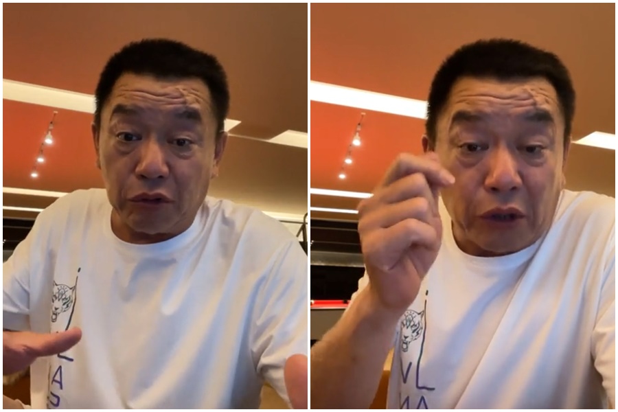 廖老大在臉書粉專發出公告，說明捐血活動取消原因。（翻攝自賽車教父-廖老大臉書）