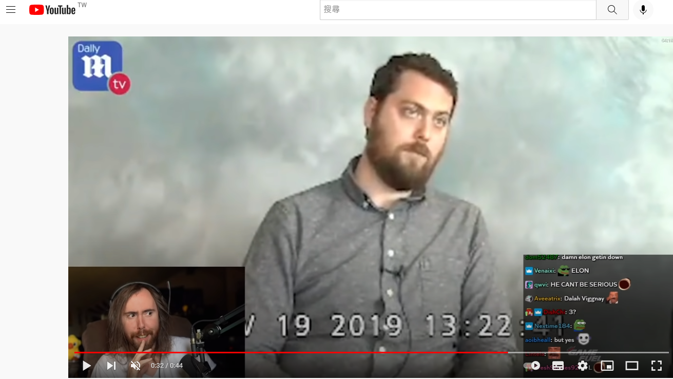 實況主「Asmongold」昨天直播再度討論喬許的證詞(翻攝Asmongold Clips YouTube頻道)