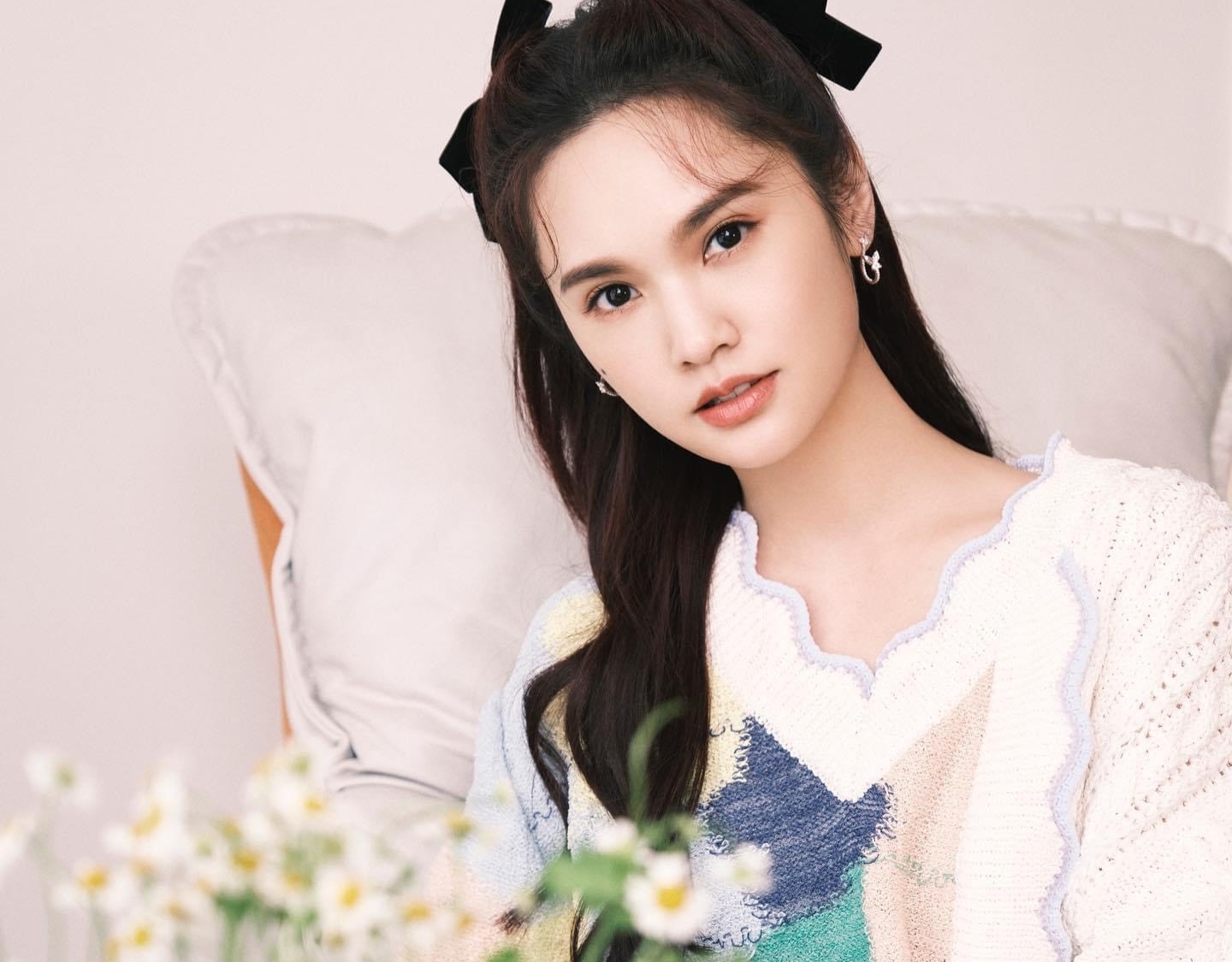 楊丞琳分享長髮照片。（翻攝自楊丞琳臉書）