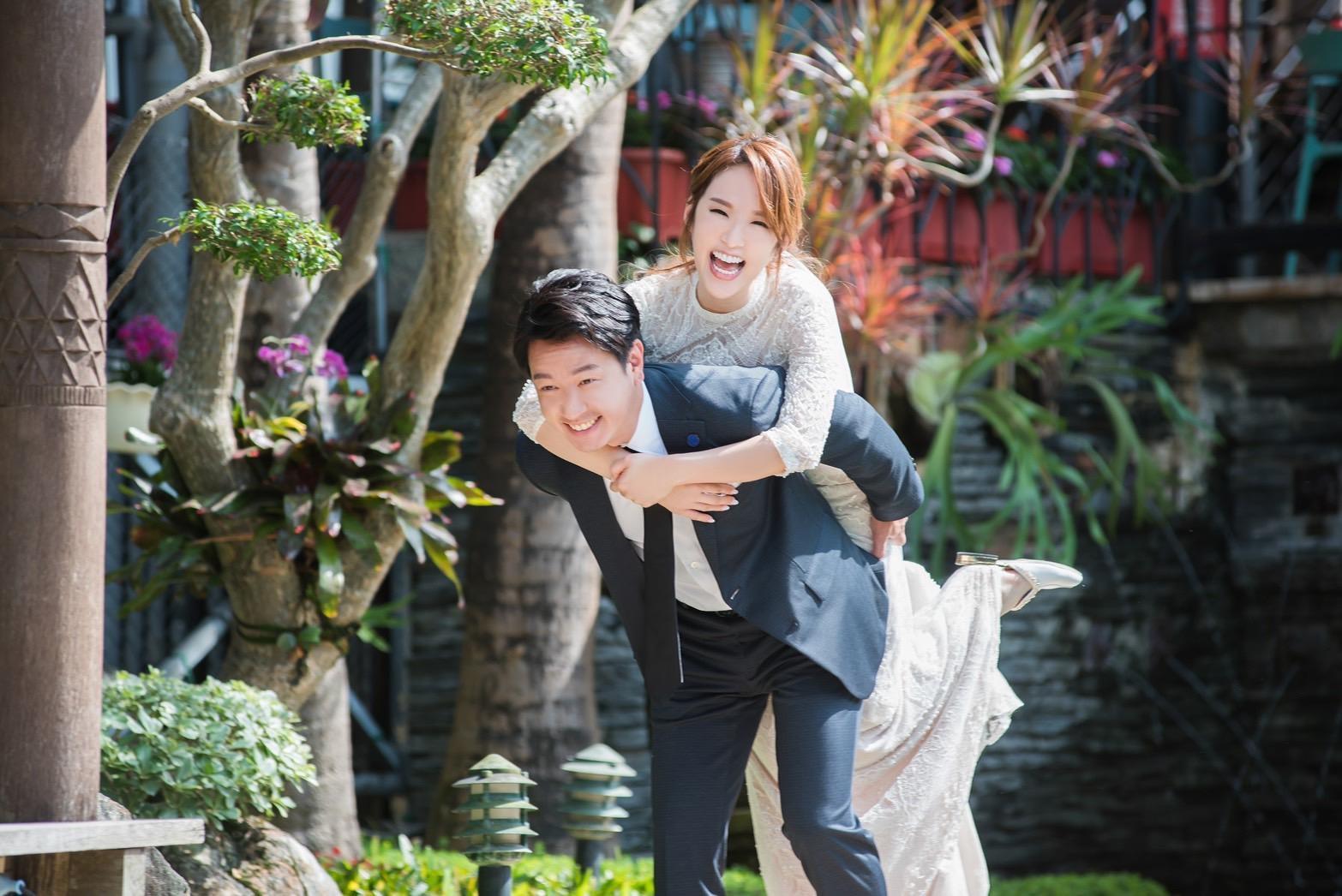 張齡予唯美婚紗。（張齡予提供）