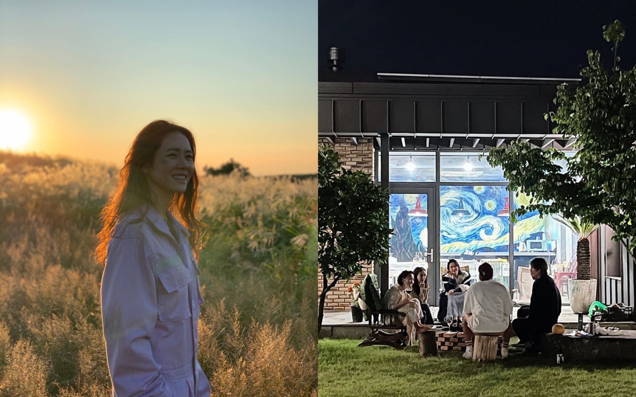 孫藝真婚後首Po照片，網友瘋猜白衣男是老公玄彬。（翻攝孫藝真IG）