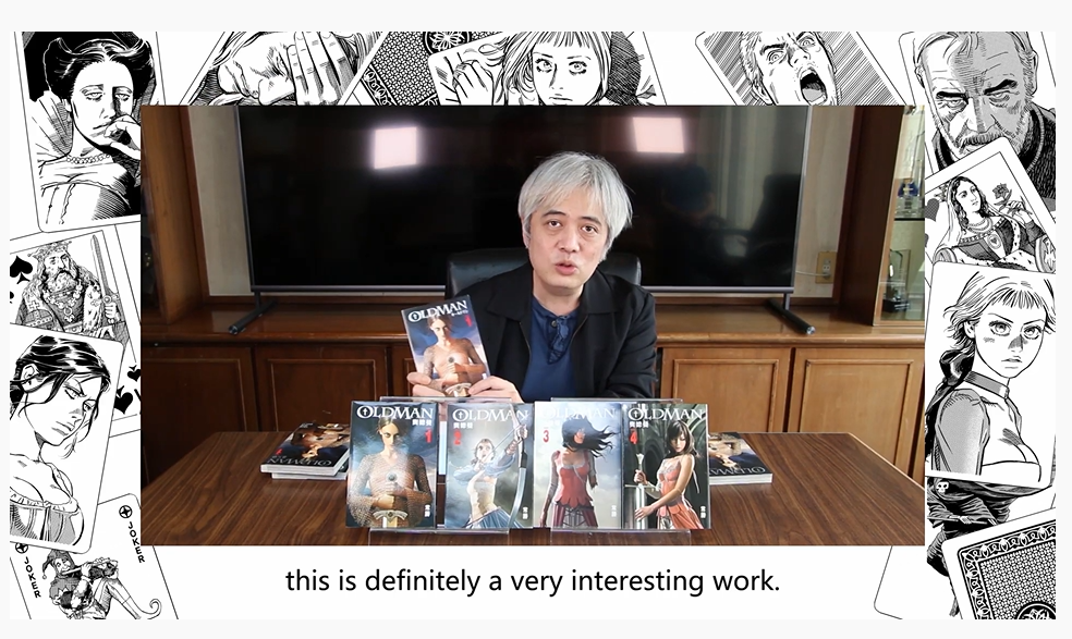 漫畫家常勝於溫哥華漫畫藝術節線上單元向觀眾分享《奧德曼》的創作故事。（翻攝自YouTube頻道「VanCAF」)