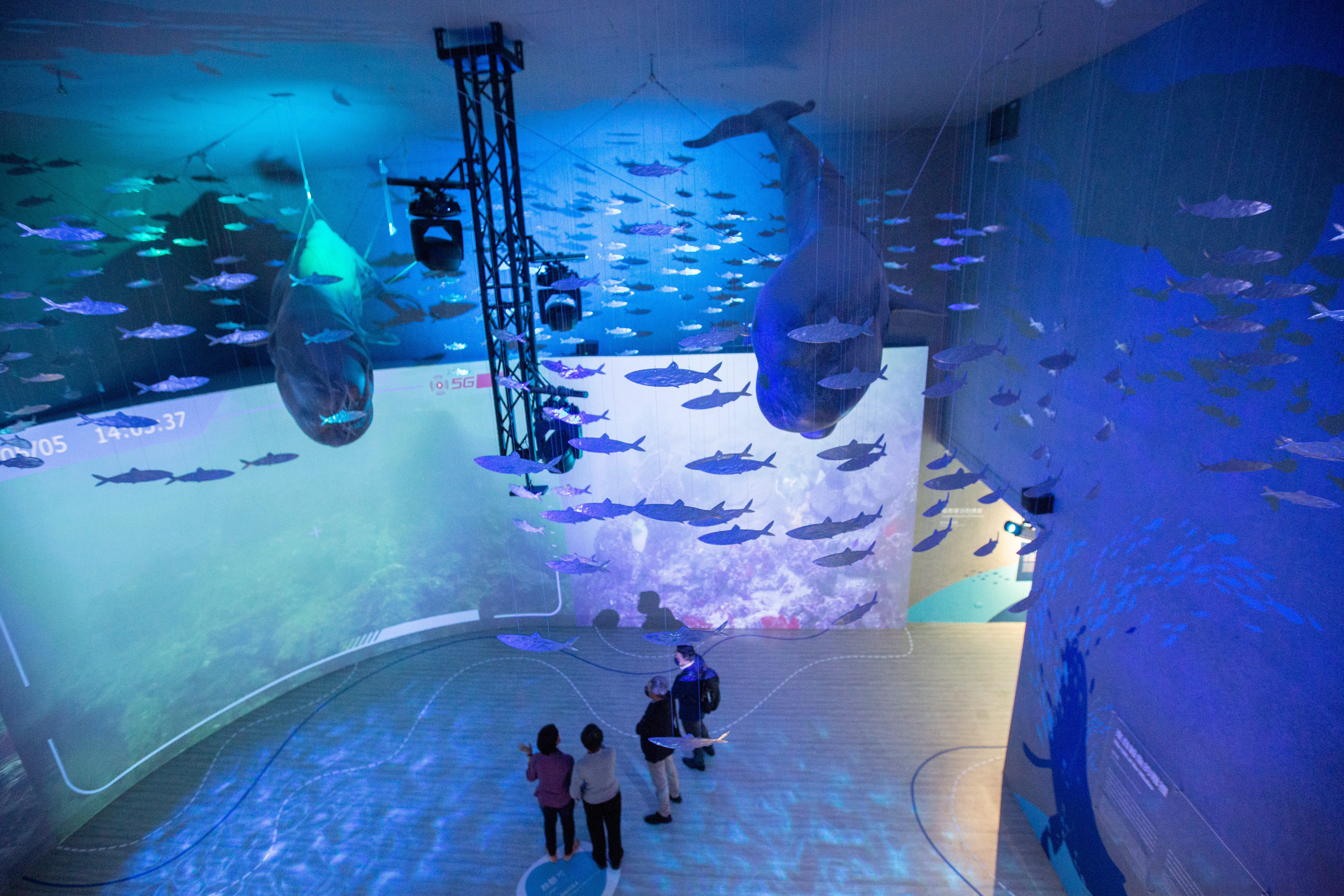 智崴團隊操刀設計的基隆潮境智能海洋館，是全台第一座虛實整合博物館。