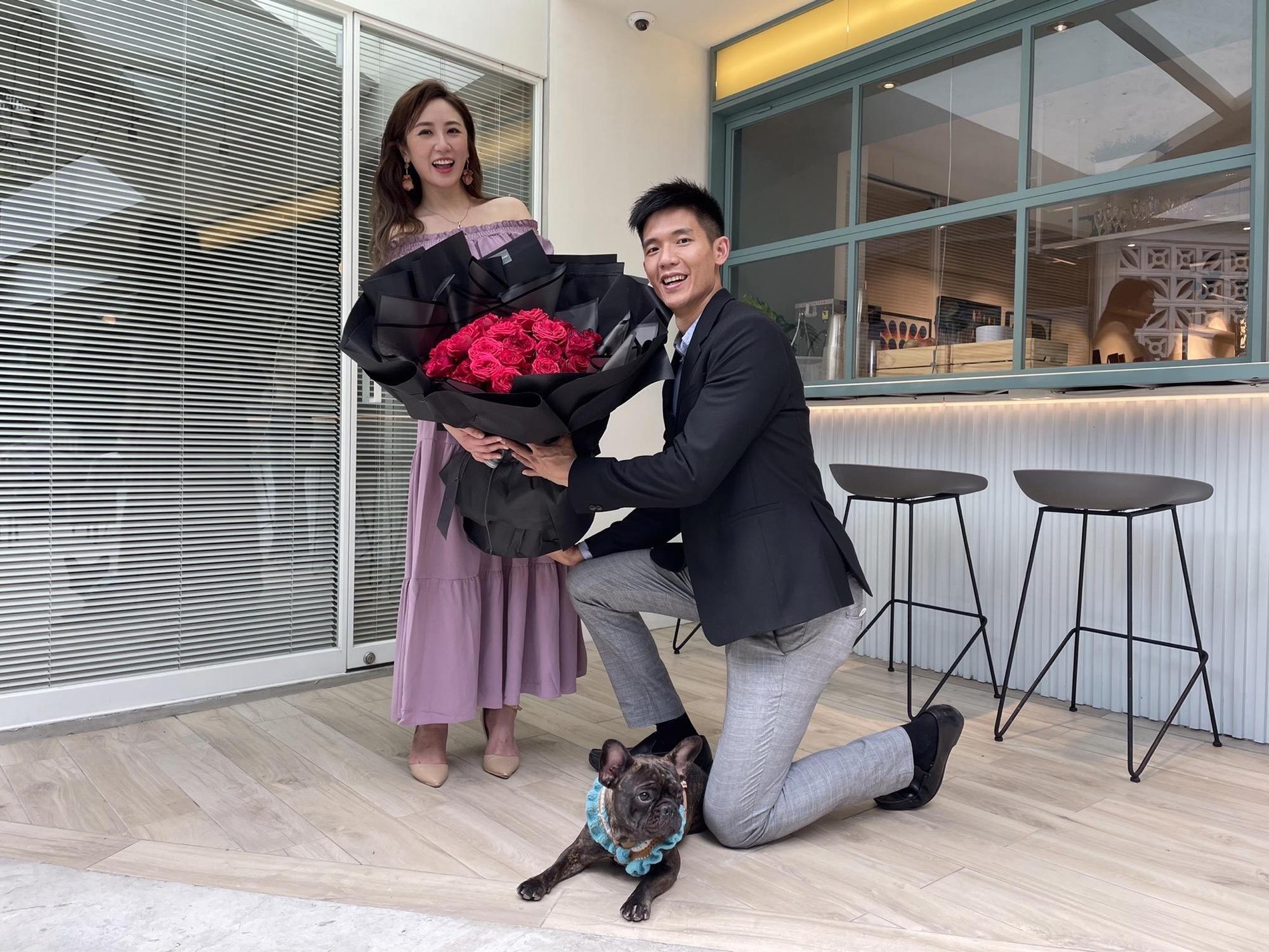 蔡允潔男友Fraser選在520當天求婚成功。(紅心字會提供)