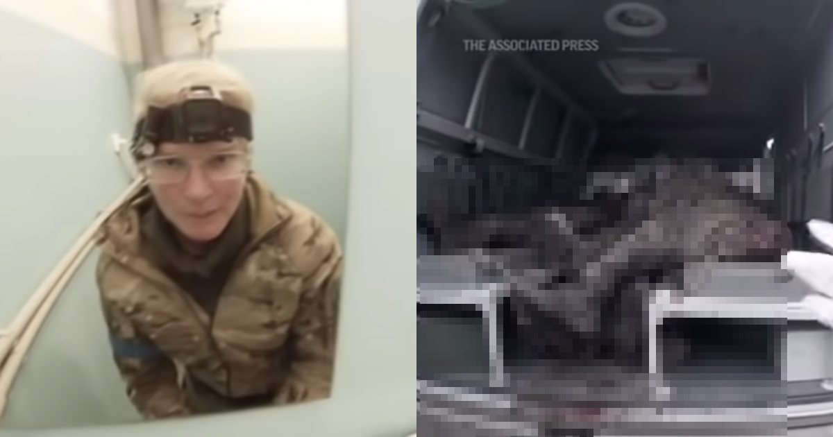 烏克蘭軍醫塔伊拉記錄馬立波遭到俄軍圍困的情況。(翻攝自Associated Press YouTube)