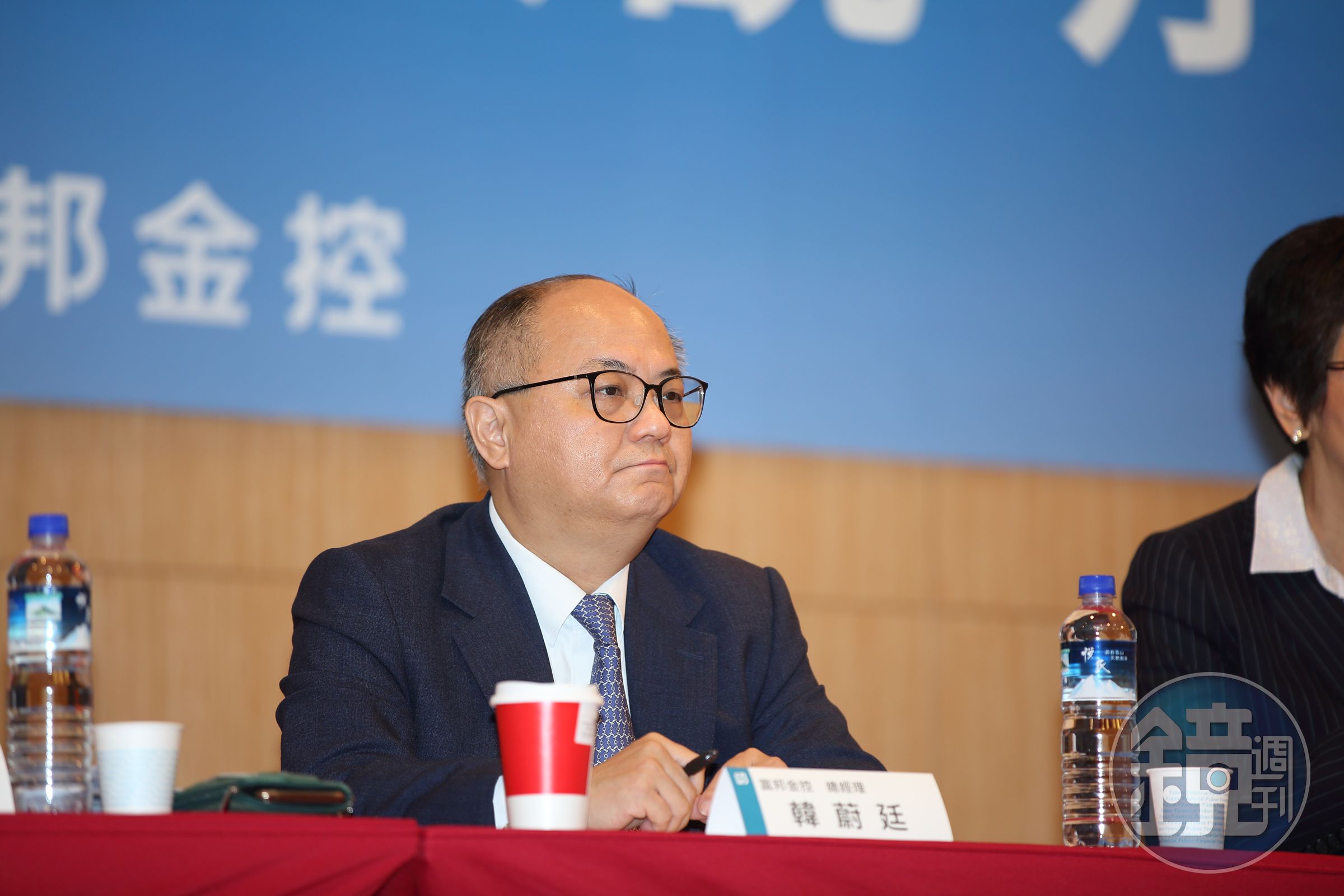 防疫保單之亂讓富邦金在法說會上直接和法人說清楚。圖為富邦金總經理韓蔚廷。（本刊資料照）