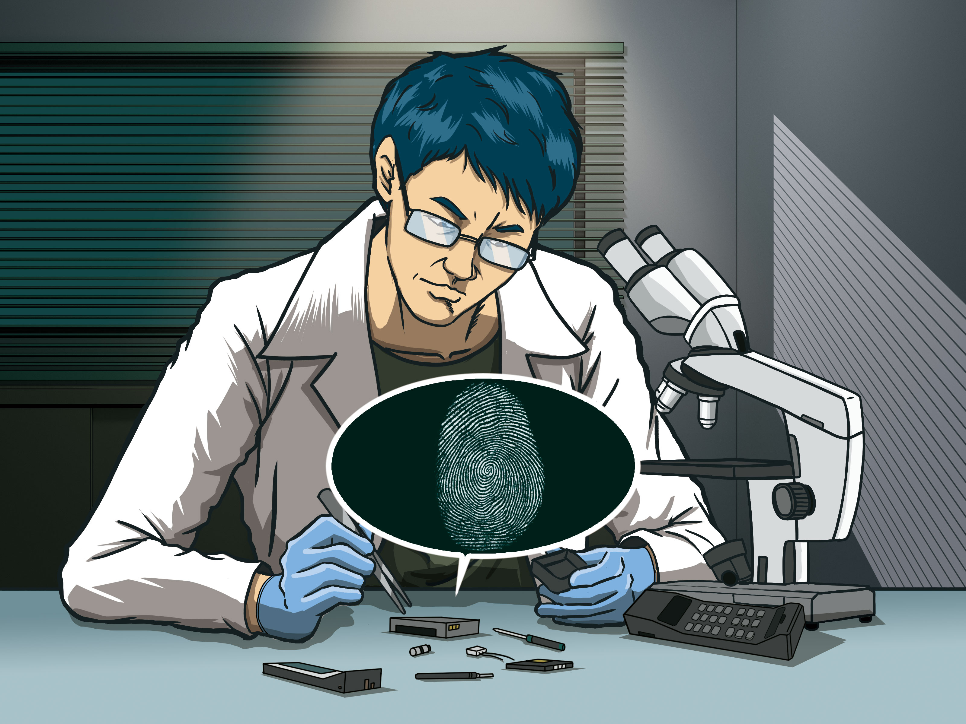 警方拆解綁匪用過的手機，在電池上採到指紋，才循線偵破吳東亮綁架案。