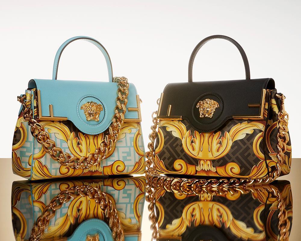 FENDACE系列FENDI by VERSACE La Medusa包。各NT$115,500。(VERSACE提供)