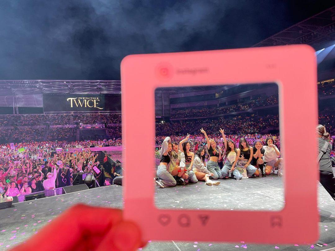 TWICE上週15日在美國圓滿結束演唱會。(翻攝TWICE IG)