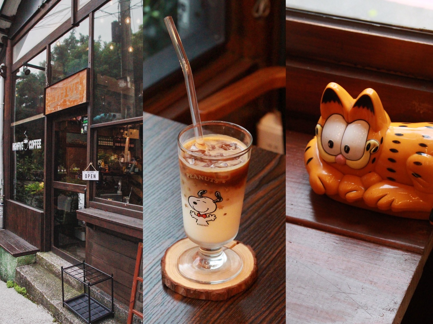 「Highfive coffee」的裝潢、擺設低調，卻讓人相當安心舒適。