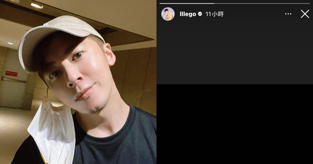 李國毅突發布一則全黑限時動態，經紀人證實是其爺爺過世。（翻攝自李國毅IG）