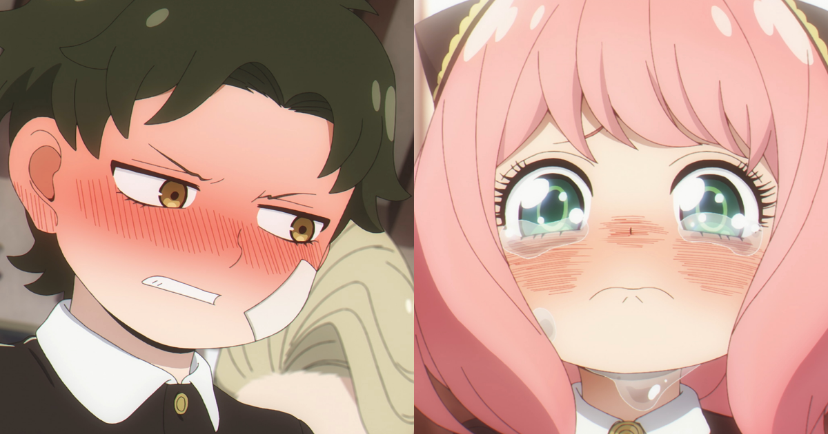 「達米安妮亞」小CP互動猶如電視劇《流星花園》中的道明寺與杉菜。（翻攝自推特@spyfamily_anime）