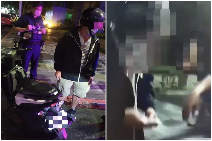 男參加遶境後酒駕被逮。（翻攝畫面）