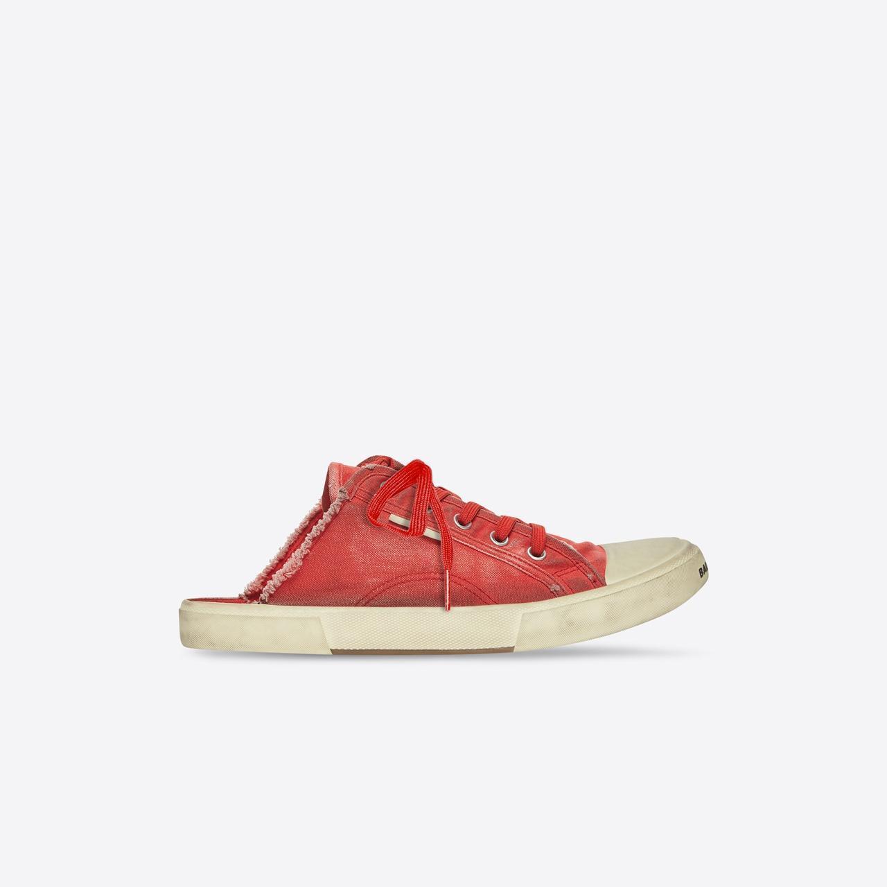 紅色Paris穆勒鞋。NT$16,000。(BALENCIAGA提供)
