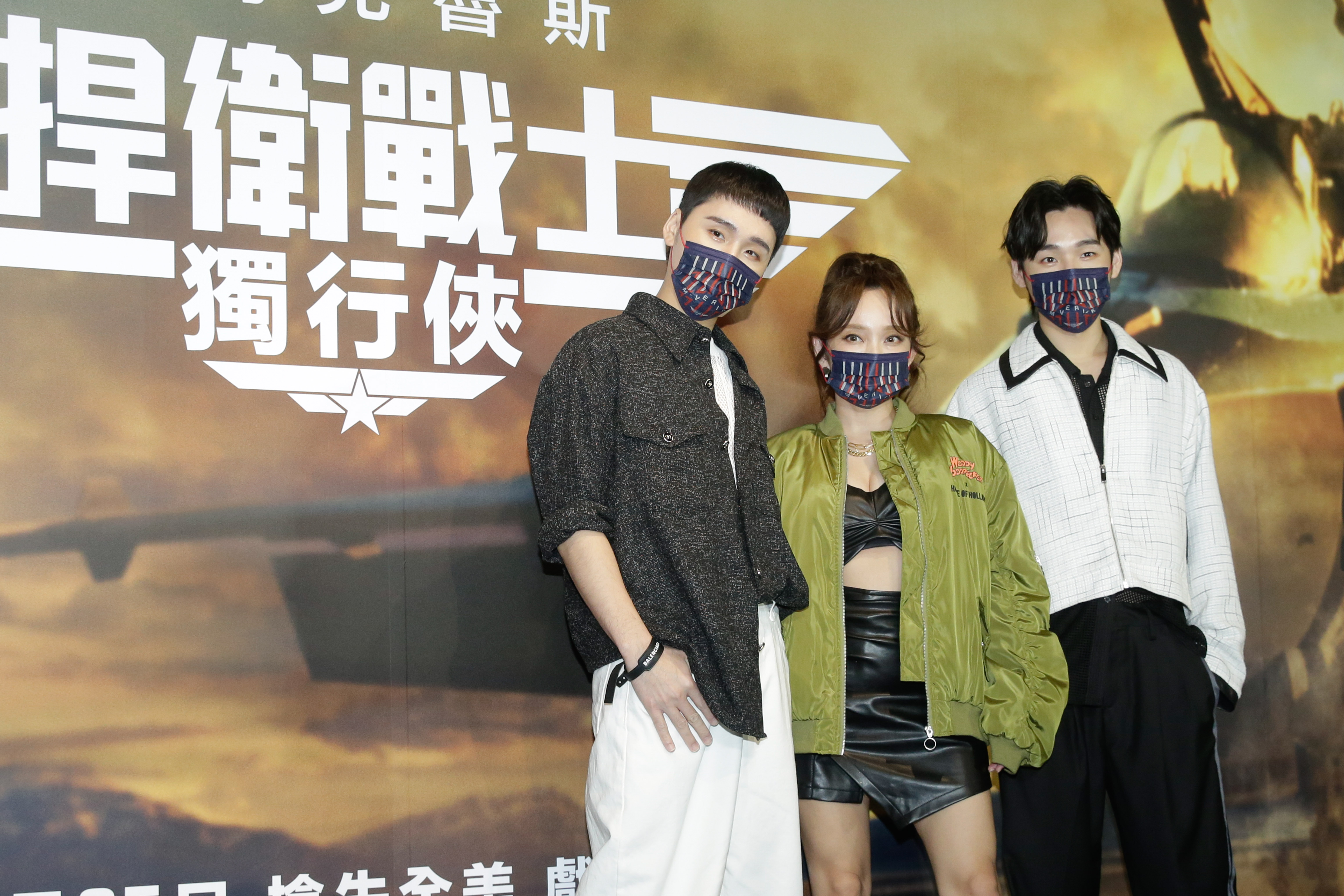 展榮（左起）、愛砂、展瑞都是慕阿湯哥的威名而來。
